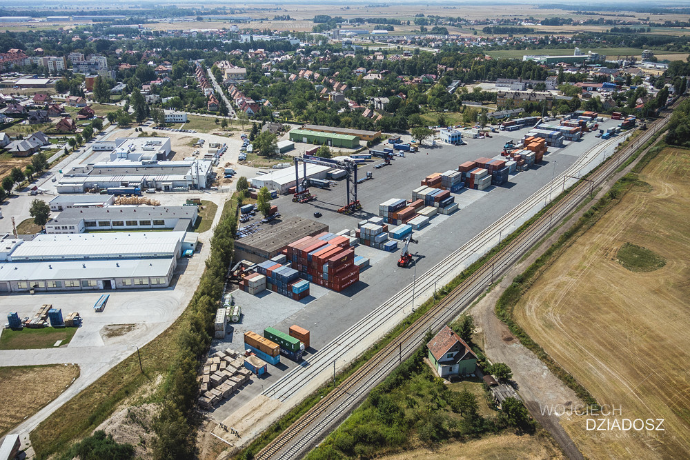 Fotografia lotnicza - Terminal kontenerowy