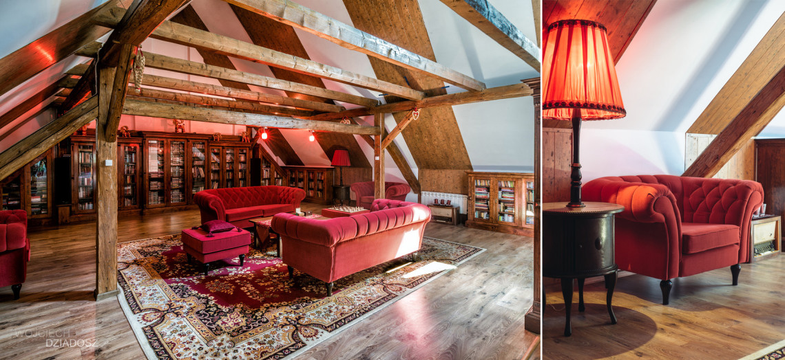 Folwark Wrzosowka - fotografia wnętrz.
